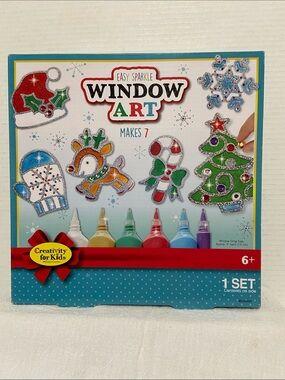 Creativity for Kids Easy Sparkle Window Art Kit - Multicolor Glitter Glue